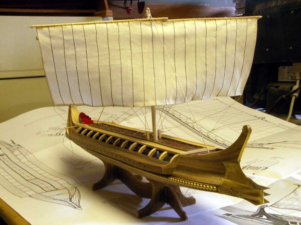 Ship-Models-Wooden-Kits-Cast-Your-Anchor-Amati-Greek-Bireme-AM1404 